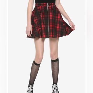 Hot Topic red plaid skirt